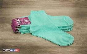 Бирюзовые женские носки 35-37 размера